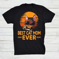 Best Cat Mom Ever Mothers Day Distressed Shirt