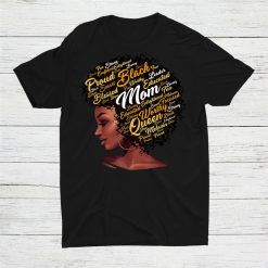 Black Mom Queen Afro African Woman Shirt