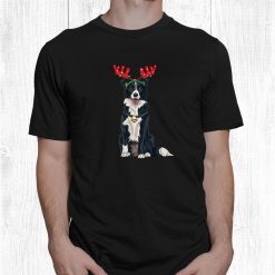 Border Collie Pet Christmas Dog Lovers Owners Collie Mom Shirt