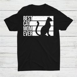 Cute Cat Mom Art For Women Girl Cat Pet Animal Kitten Lovers Shirt