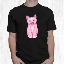 Cute Feline Cat Mom Lover Costume Kawaii Baby Pink Kitten Shirt