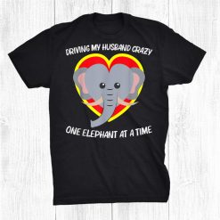 Elephant For Women Mom Largest Circus Zoo Animal Heart Funny Shirt