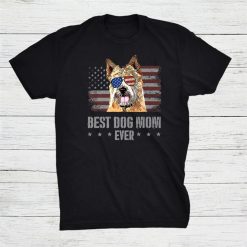 Glen Of Imaal Terrier Best Dog Mom Ever Retro Usa American F Shirt
