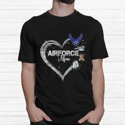 Hearts Air Force Mom Air Force Graduation Military Mom Shirt
