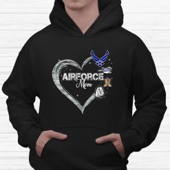 Hearts Air Force Mom Air Force Graduation Military Mom Shirt