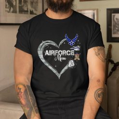 Hearts Air Force Mom Air Force Graduation Military Mom Shirt