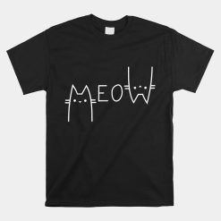 Meow Cat Shirt Meow Kitty Funny Cats Mom And Cat Dad Shirt