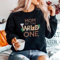 Mom Of The Wild One Animal Safari 1st Birthday Theme Family Shirt