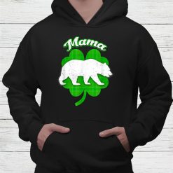 Mommy Bear Clover Irish Lucky Funny Matching St Patricks Shirt