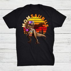 Momsaurus T Rex Mom Beach Dinosaur Shirt