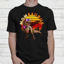 Momsaurus T Rex Mom Beach Dinosaur Shirt