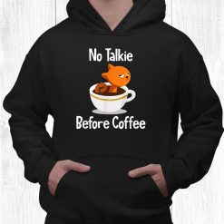 No Talkie Before Coffee Cat Daddy Cat Mom Funny Cat Shirt