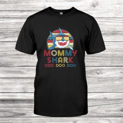 Retro Vintage Mommy Sharks Shirt