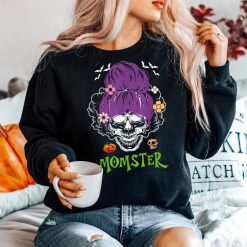 Spooky Mama Mom Momster Skeleton Shirt