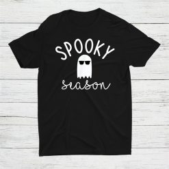 Spooky Season Ghost Fun Cute Halloween Boo Fall Mom Shirt