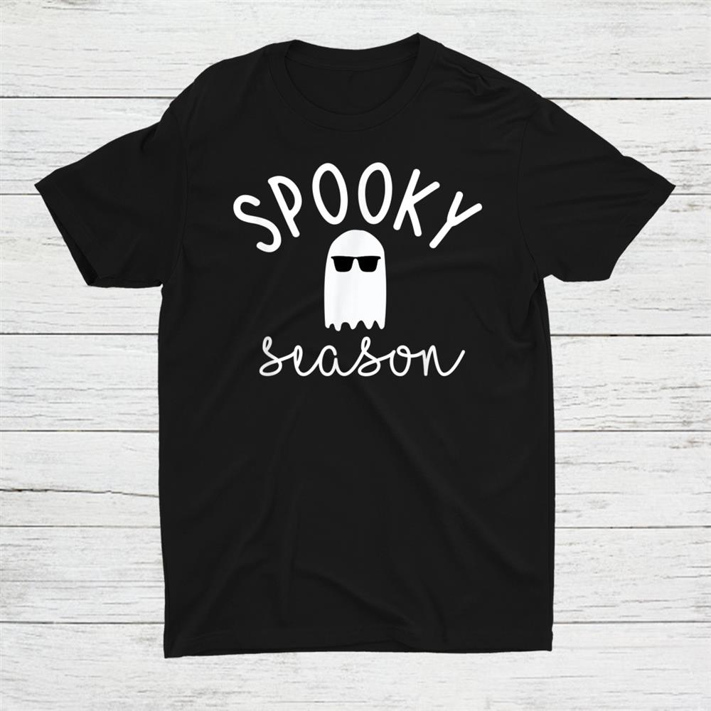 Spooky Season Ghost Fun Cute Halloween Boo Fall Mom Shirt