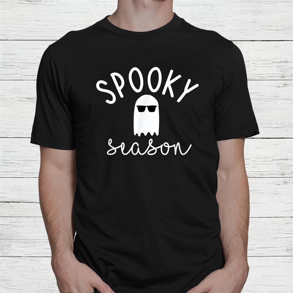 Spooky Season Ghost Fun Cute Halloween Boo Fall Mom Shirt