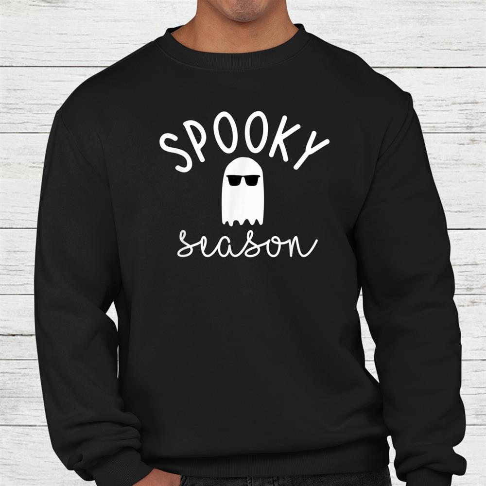 Spooky Season Ghost Fun Cute Halloween Boo Fall Mom Shirt