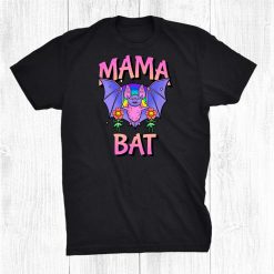Mama Bat Goth Mom Mother Rainbow Shirt