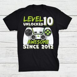 10yr Bday Son Boy Funny Gamer 10th 10 Years Old Birthday Shirt
