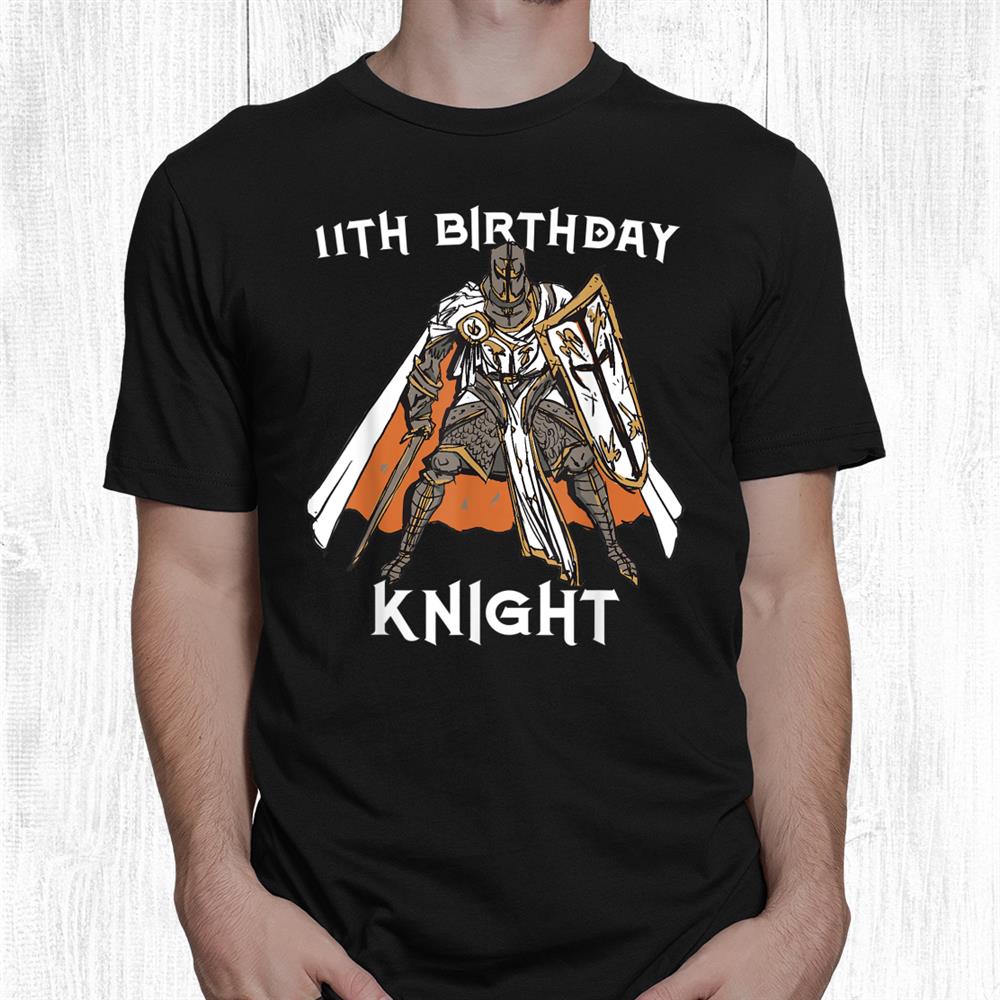11th Birthday Knight Outfit Celebration Party Kids Knight Shirt