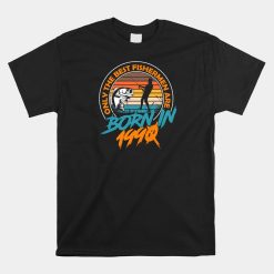 33 Year Old Fishing Born In 1990 33rd Birthday Fishing Shirt