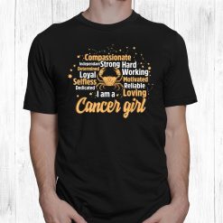 As A Cancer Girl Birthday Astrology Zodiac Sign Women Cancer Shirt