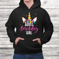 Aunt Of The Birthday Girl Aunt Gift Unicorn Birthday Shirt