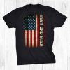 Best Dad Ever Husband American Flag For Dad Shirt