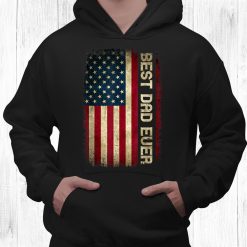 Best Dad Ever Husband American Flag For Dad Shirt