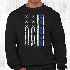 Best Dad Ever Us Vintage Flag Patriotic Parents Father Shirt