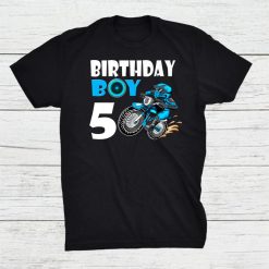 Birthday Boy 5 Birthday Boy Motocross Motorcycle Motorbike Shirt