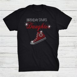 Birthday Divas Daughter Sneaker Bling Rhinestone Shirt