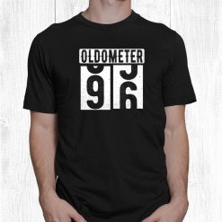 Birthday Gift Turning 96 Years Gift Oldometer 95 96 Shirt