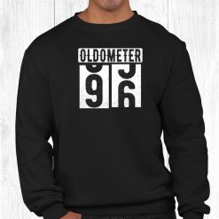 Birthday Gift Turning 96 Years Gift Oldometer 95 96 Shirt