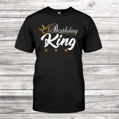 Birthday King Gold Crown Shirt