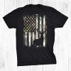 Camo Us Flag Deer Elk Buck Camoflage Hunting Hunter Dad Shirt