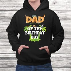 Dad Of The Birthday Boy Zoo Theme Animal Party Shirt