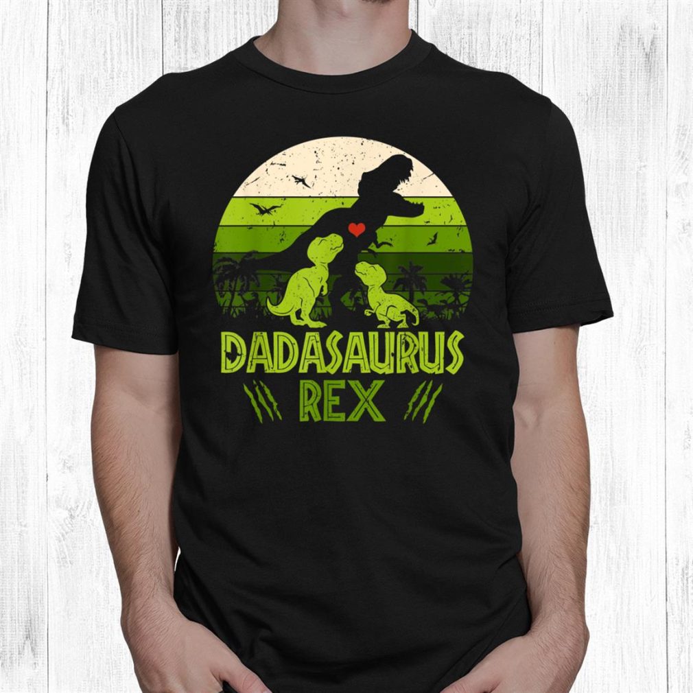 Dadasaurus Rex Kids Sunset Shirt