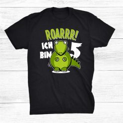 Dino Shirt 5th Birthday Dinosaur 5 Years Shirt