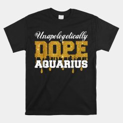 Dope Aquarius Zodiac African Birthday Shirt