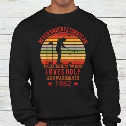 Golfing Golfplayers Vintage 1982 Birthday Golfing Balls Golf Shirt