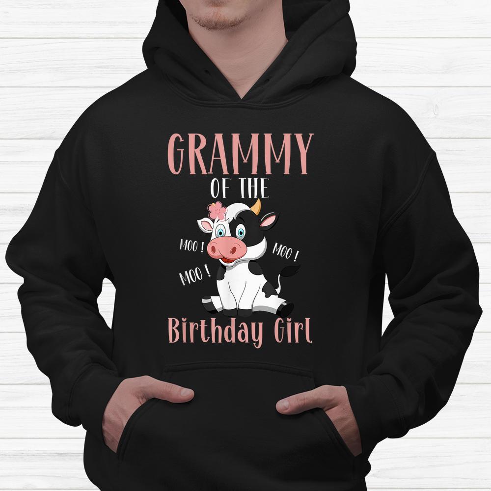 Grammy Of The Birthday Girl Cow Girl Party Birthday Shirt