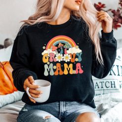 Groovy Rainbow Mama Birthday Shirt