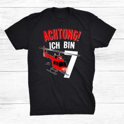 Helicopter Shirt 7th Birthday 7 Years Shirt