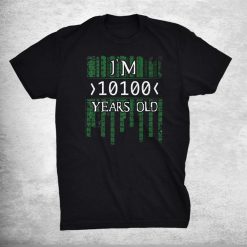 I'm 10100 Years Old Binary Code 20th Birthday Computer Nerd Shirt
