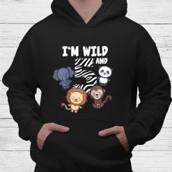 Kids I'm Wild And Five Zoo Birthday Jungle Safari Animals Shirt