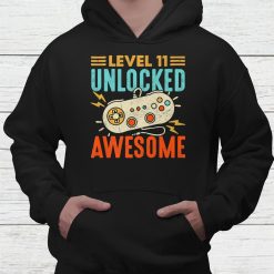 Level 11 Unlocked Shirt Gaming Boy Girl 11th Birthday Gamer Shirt