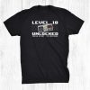 Level 18 Unlocked 2003 18th Birthday 18 Years Old Gamer Shirt
