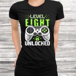 Level Unlocked Video Gamerth Birthday Shirt Gift Boys Black
